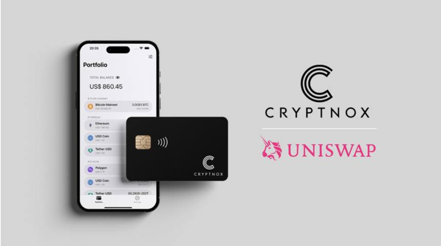 How easy is Cryptnox Wallet to interact with dApps such as Uniswap?