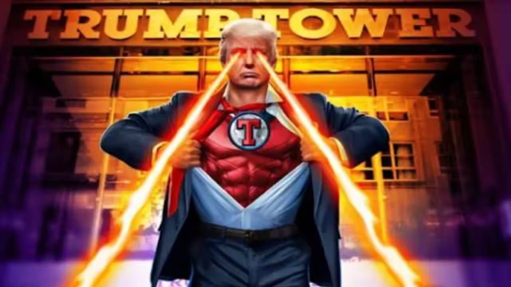 Trump Launches New $99 NFTs Featuring Superhero Suits and Bitcoin