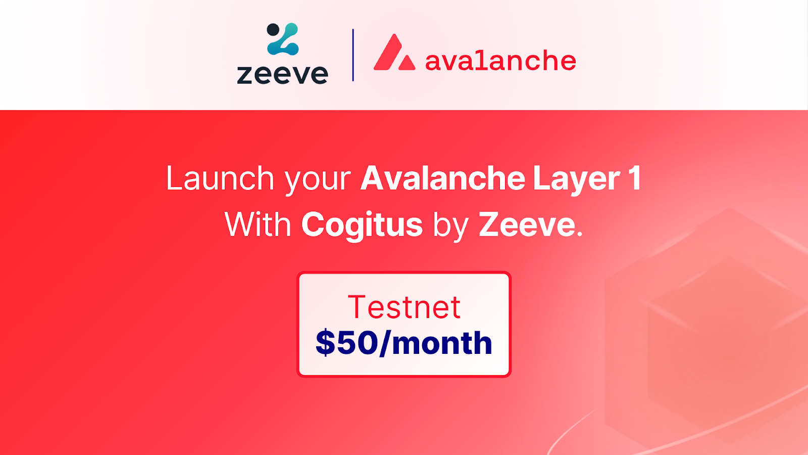 Launch Avalanche Layer 1 in One Click with Cogitus by Zeeve