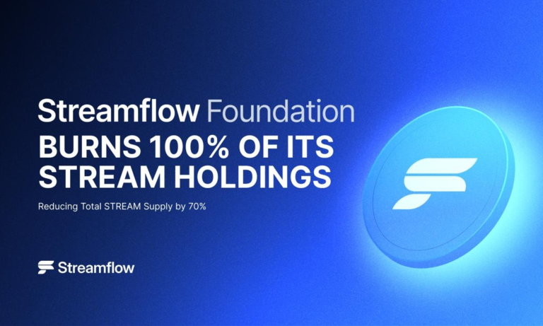 Streamflow Foundation Burns 70% of Total STREAM Supply, Permanently Removing STREAM Holdings from Circulation